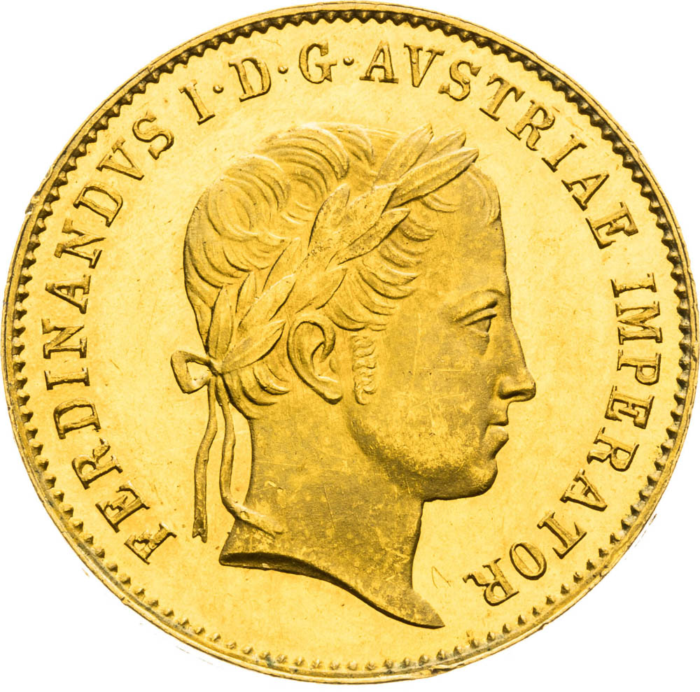 Zlatý žetón 1836 (1 1/2 Dukát) - averz