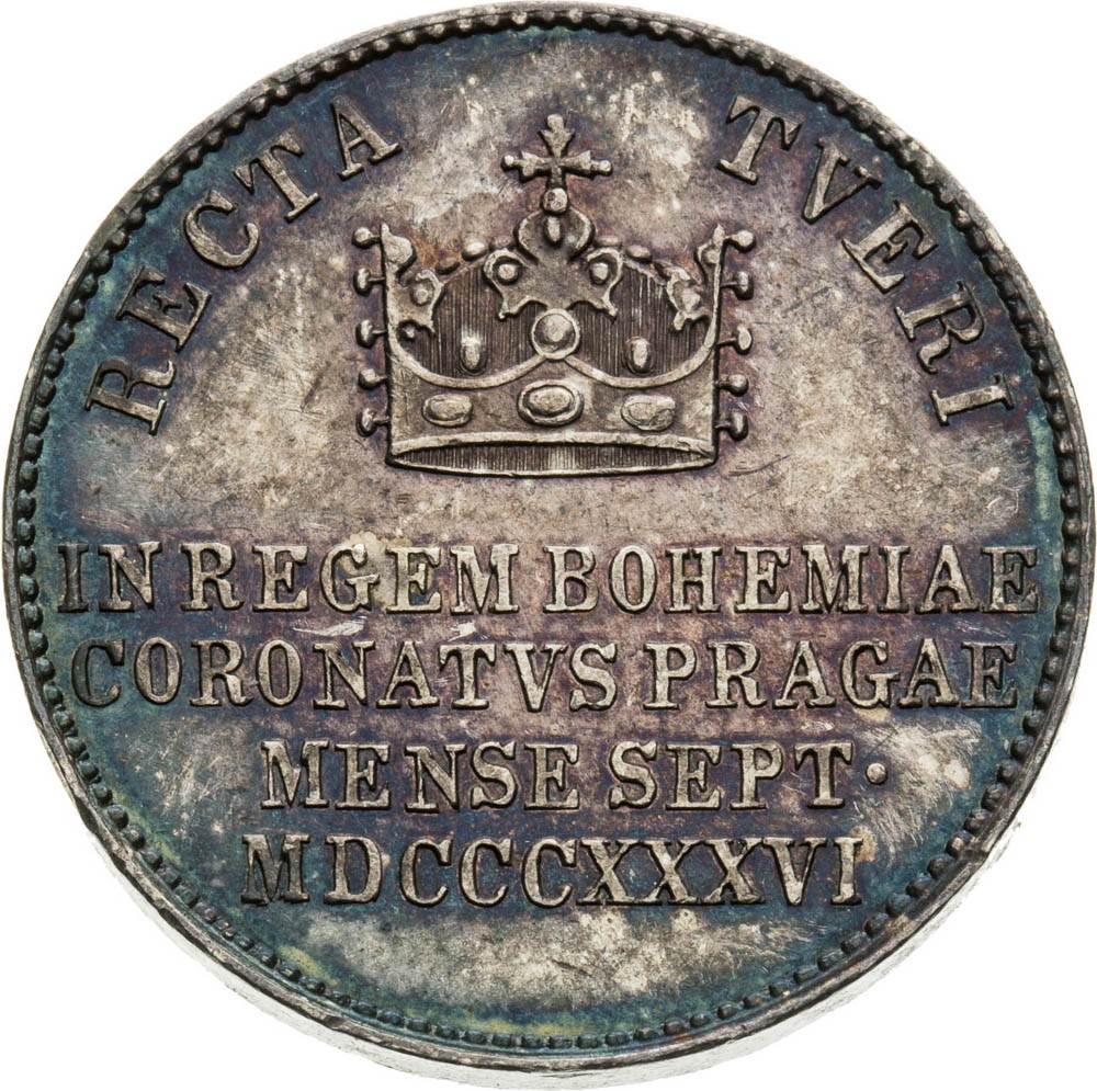 Stříbrný žeton 1836 - revers