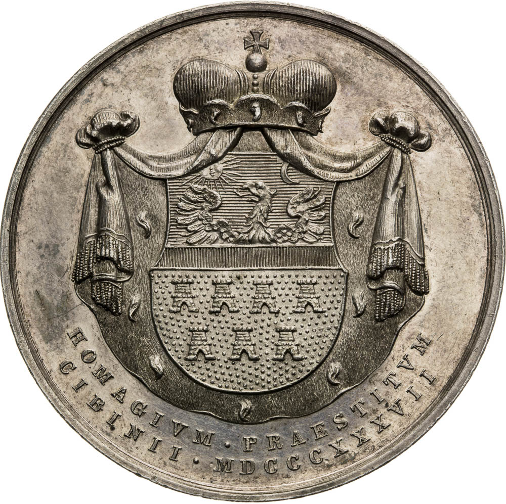 Stříbrná medaile 1837 - revers