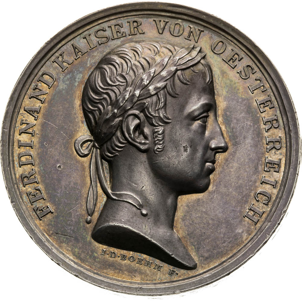 Stříbrná medaile 1838 - avers