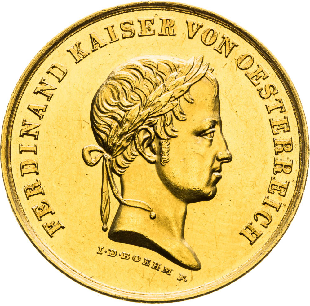 Zlatá medaile 1838 (3 Dukát) - avers
