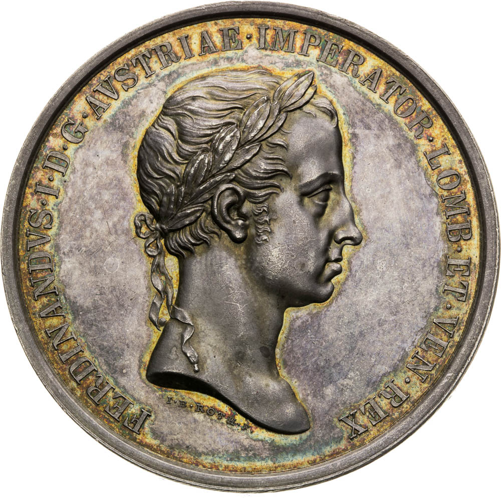 Stříbrná medaile 1838 - avers