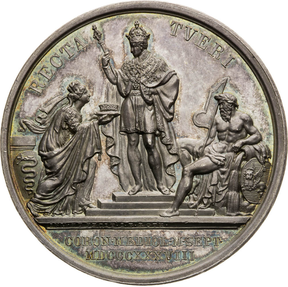Stříbrná medaile 1838 - revers