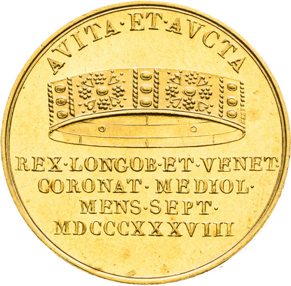 Zlatý žeton 1838 (1 1/2 Dukát) - revers