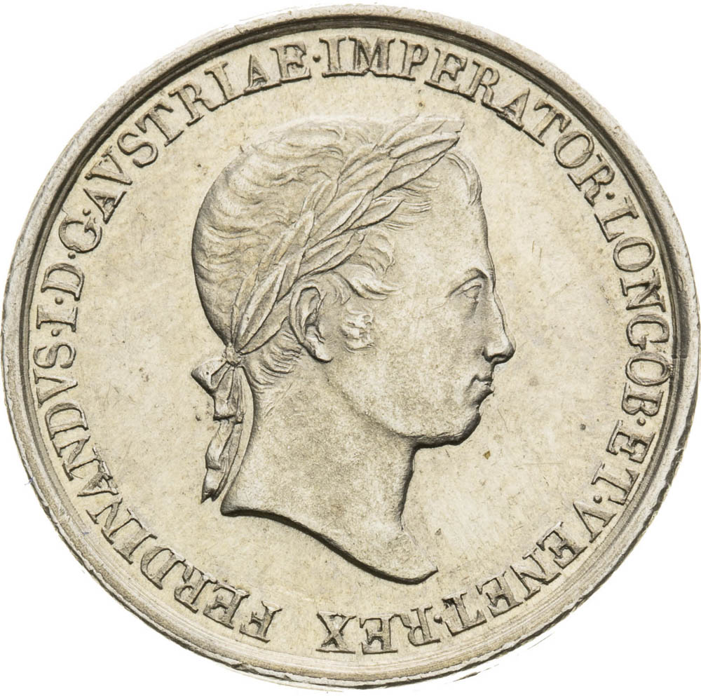 Stříbrný žeton 1838 - avers