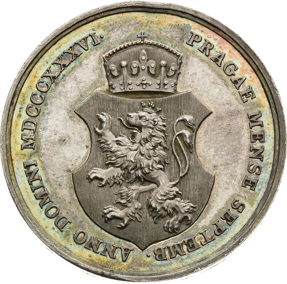 Stříbrná medaile 1836 - revers