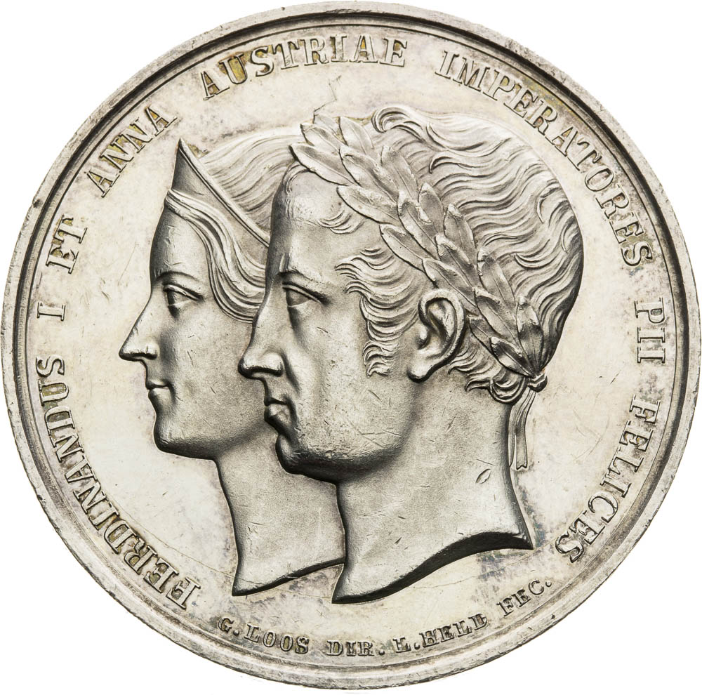 Stříbrná medaile 1836 - avers