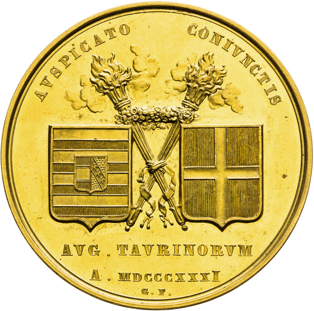 Zlatá medaile 1831 (16 Dukát) - revers