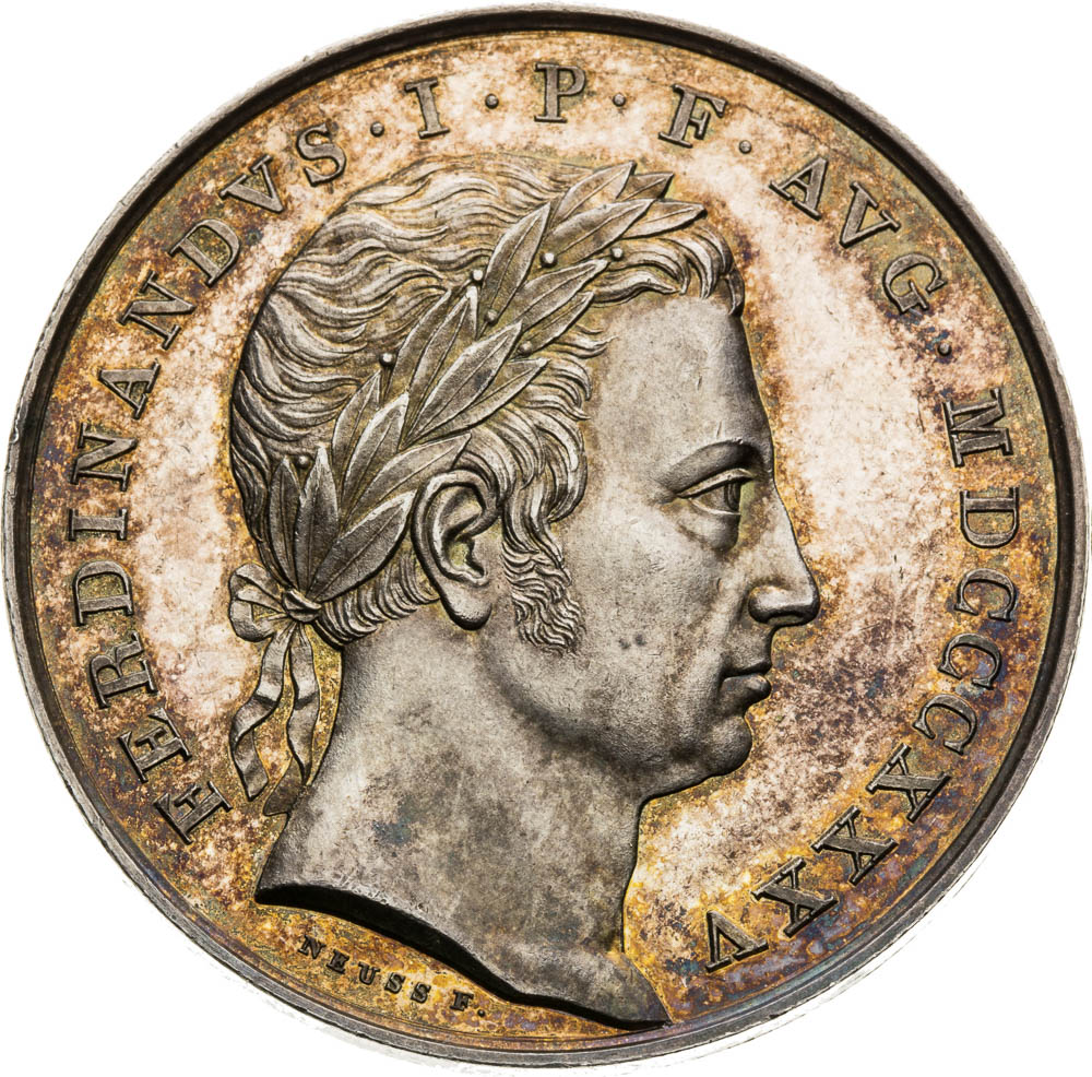 Stříbrná medaile 1835 - avers