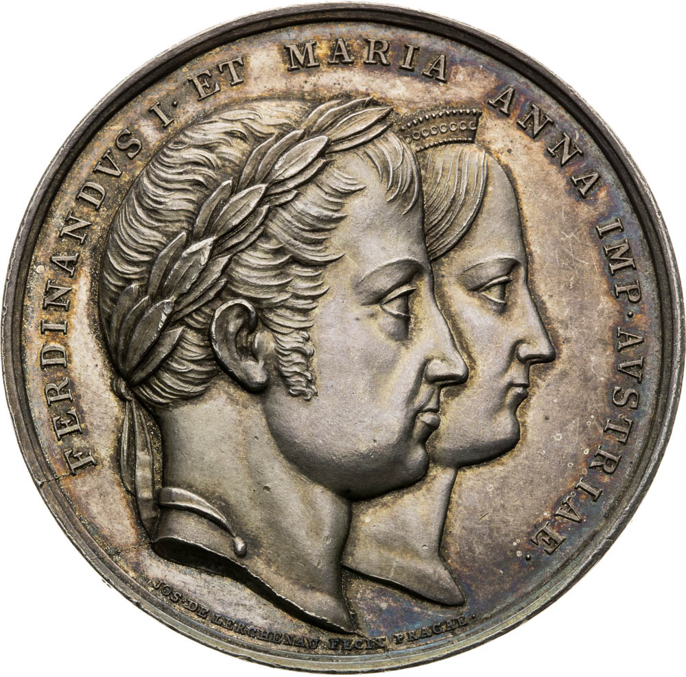 Stříbrná medaile 1835 - avers