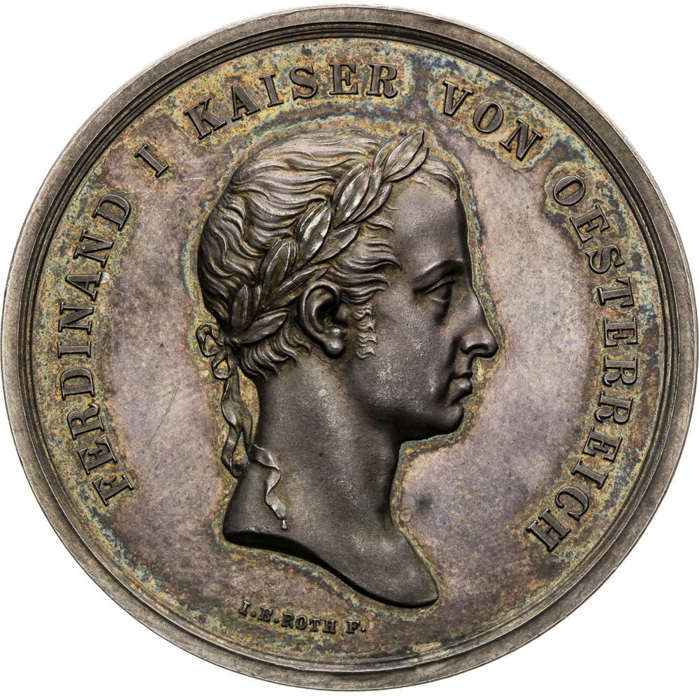 Stříbrná medaile 1843 - avers