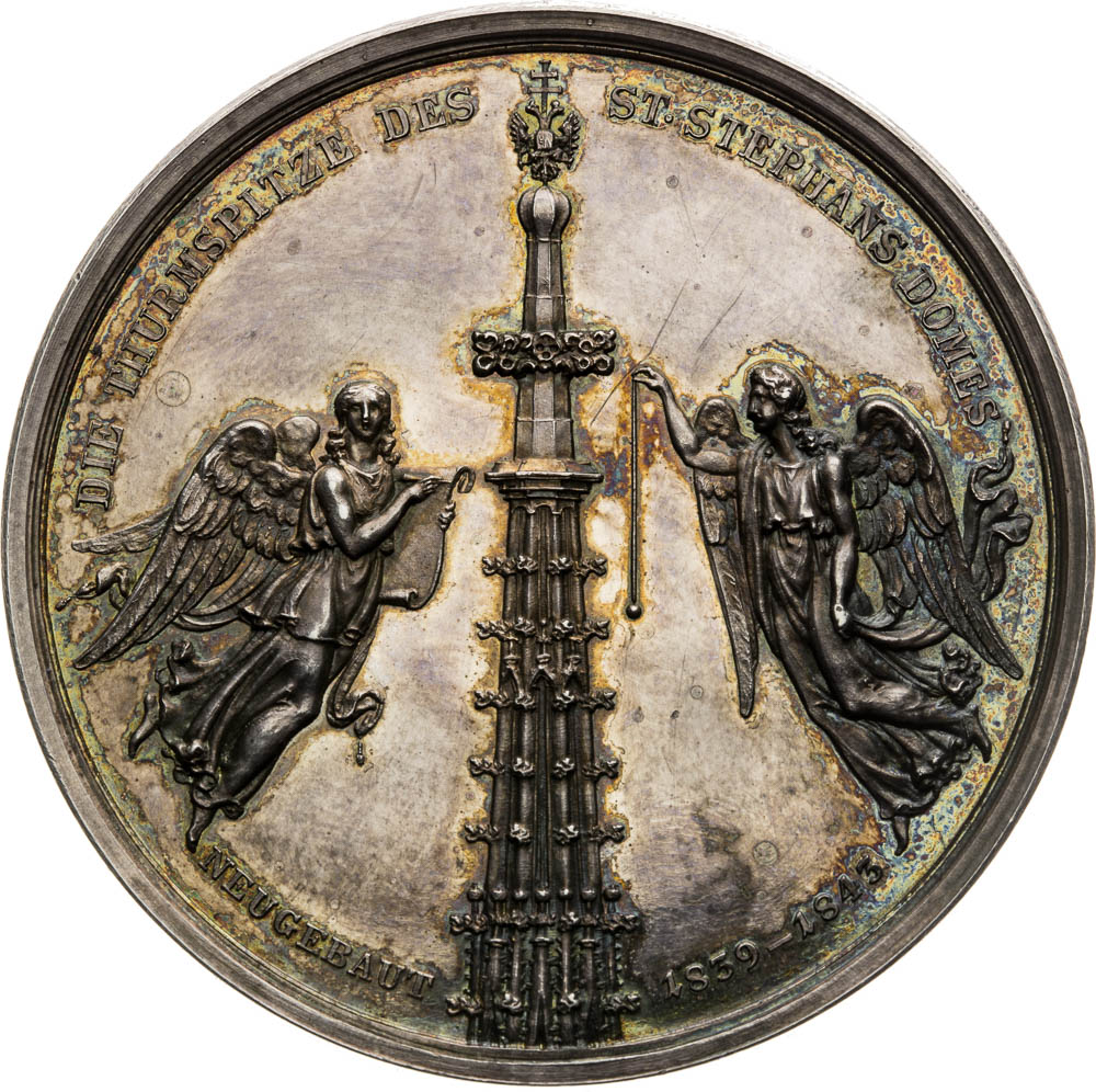 Stříbrná medaile 1843 - revers