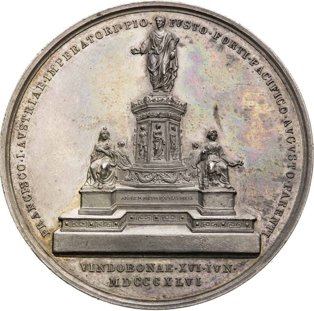 Stříbrná medaile 1846 - revers