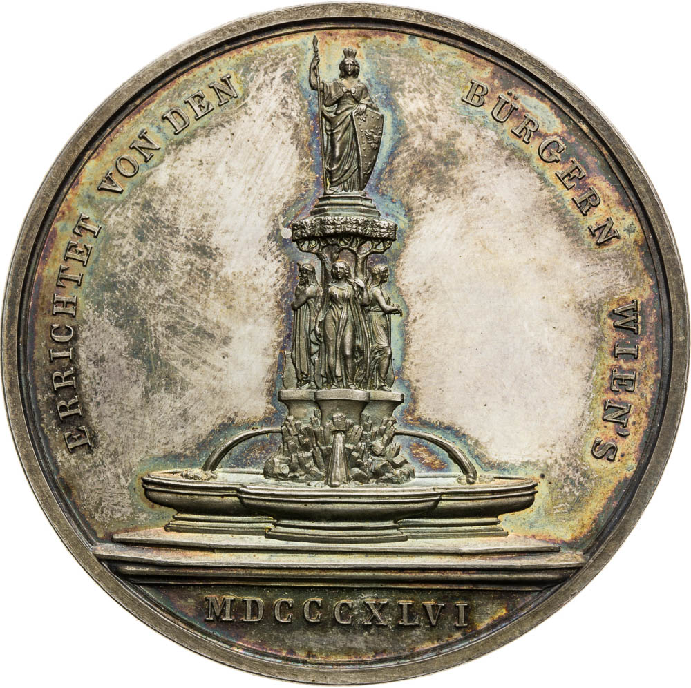 Stříbrná medaile 1846 - revers