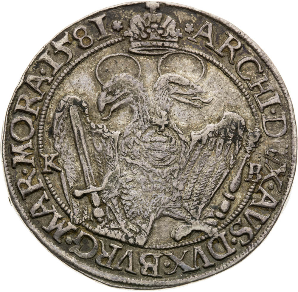 1/2 Thaler 1581 - back