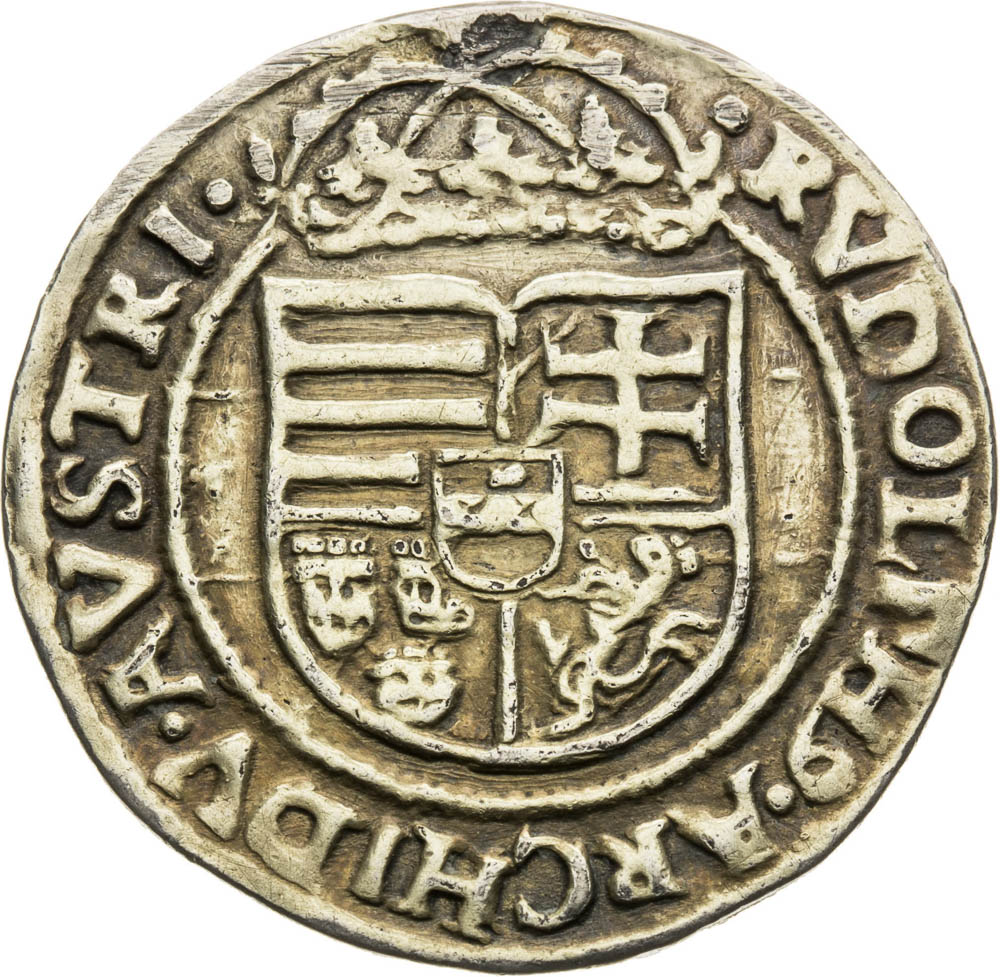 Strieborný žetón 1572 - averz