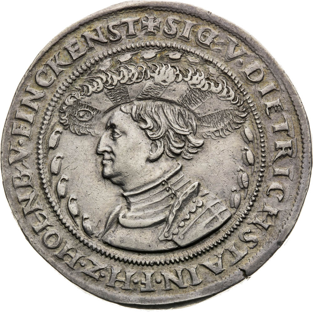 Strieborná medaila – tlustý odražek (1508-1540) - averz