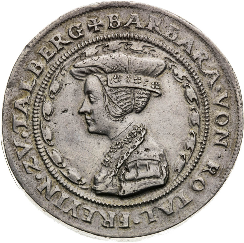 Strieborná medaila – tlustý odražek (1508-1540) - reverz