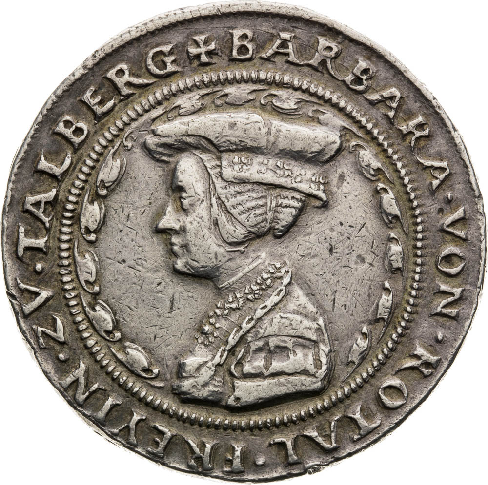Strieborná medaila (1508-1540) - averz