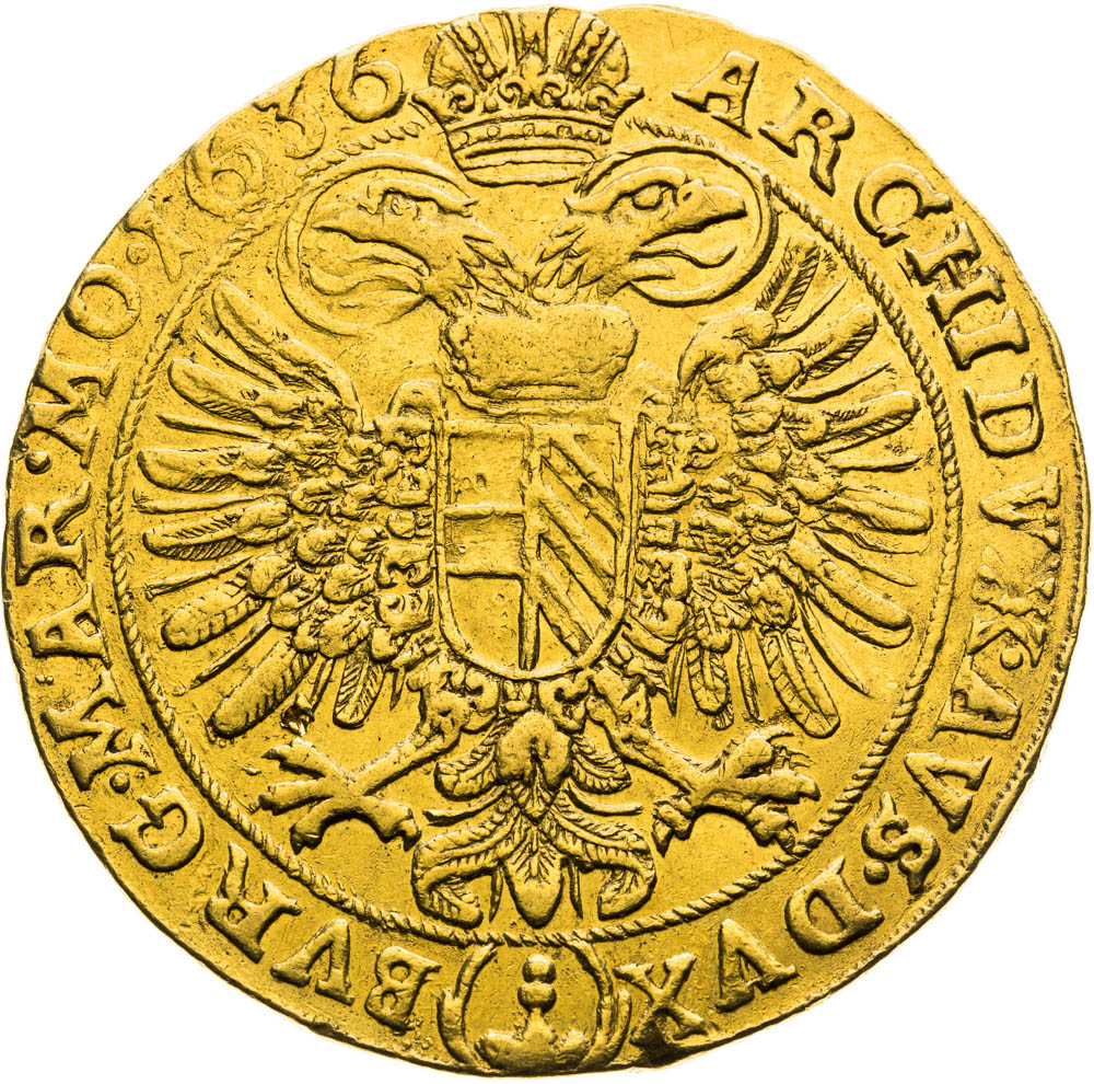 10 Ducats 1636 - back