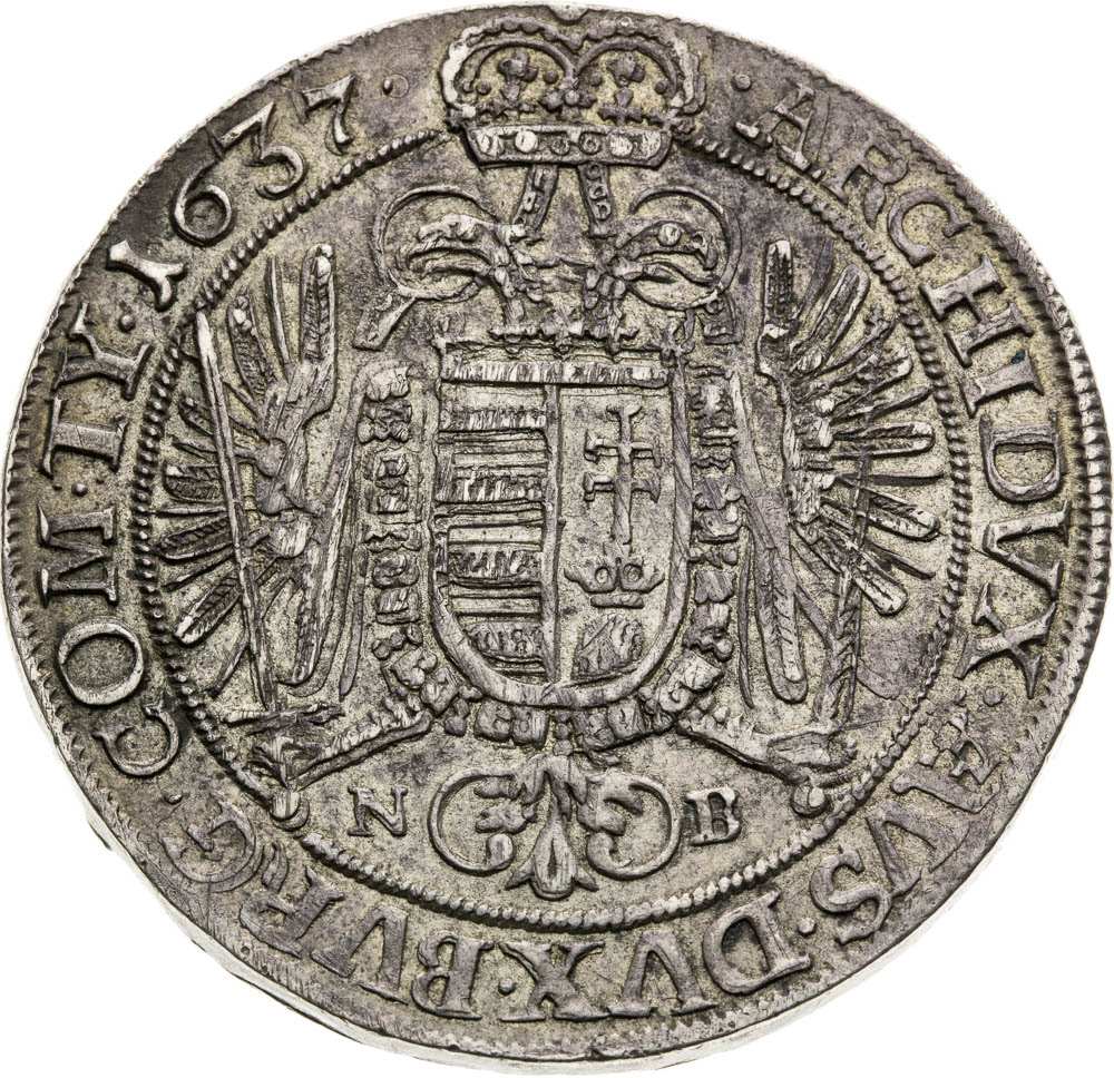 Thaler 1637 - back