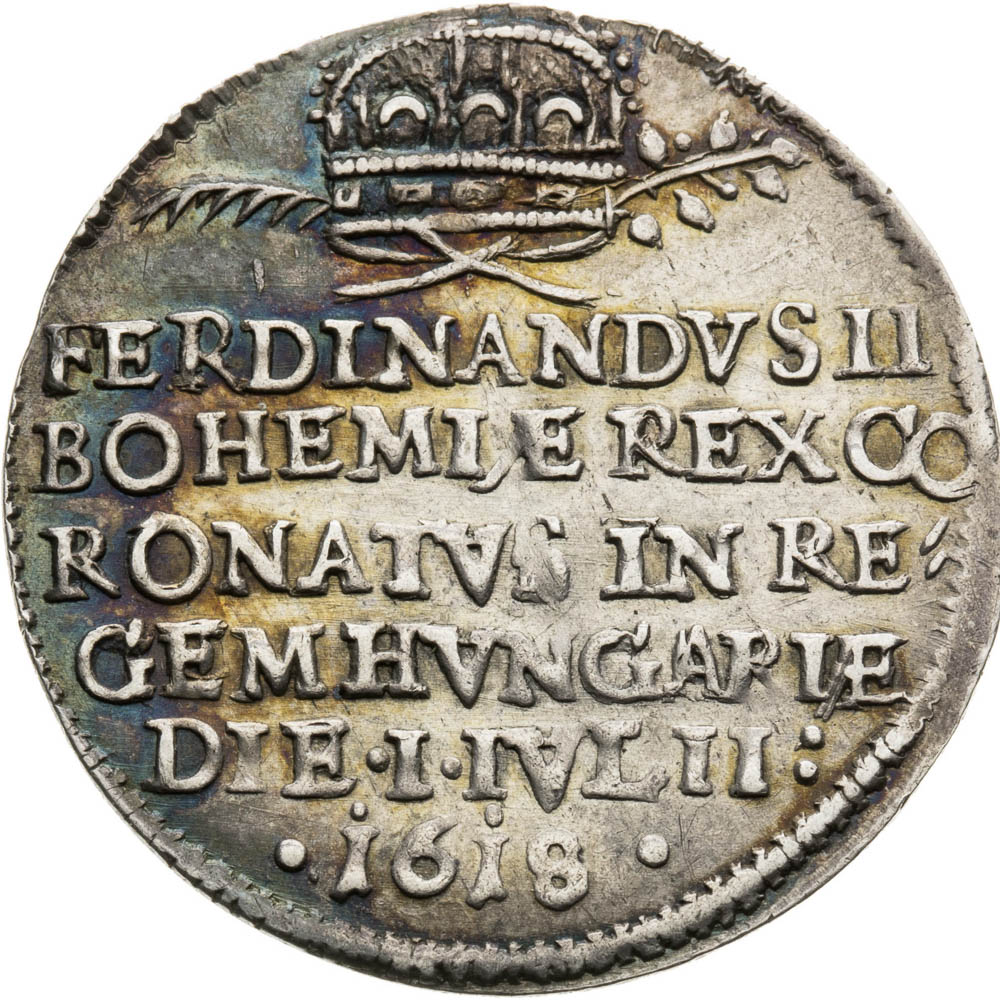 Strieborný žetón 1618 - averz