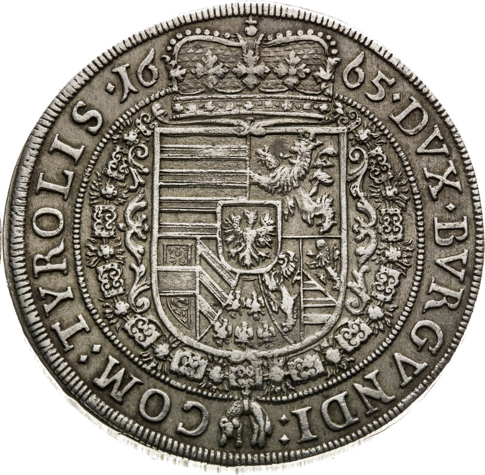Thaler 1665 - back