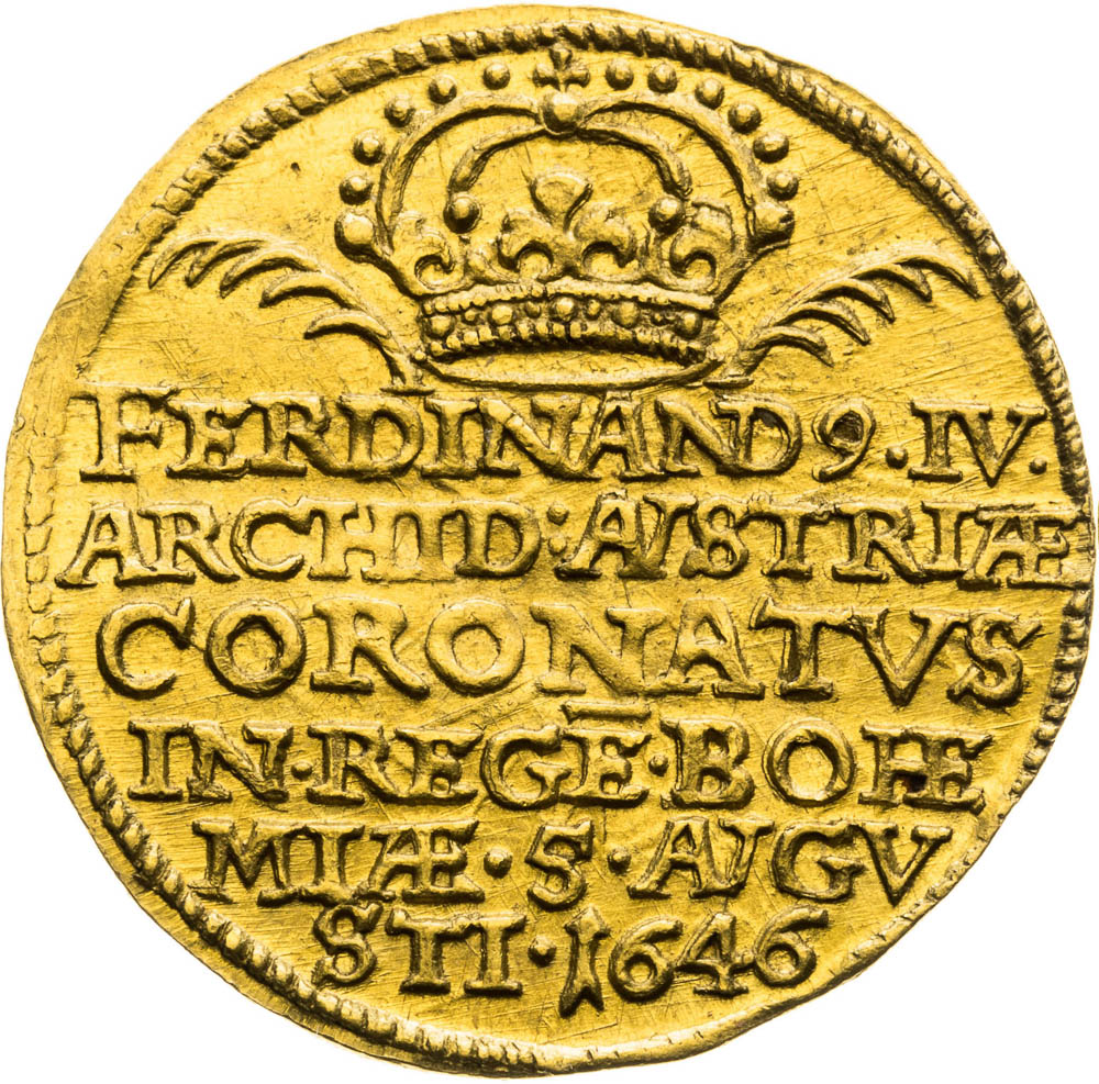 Gold token 1646 (Ducat) - front