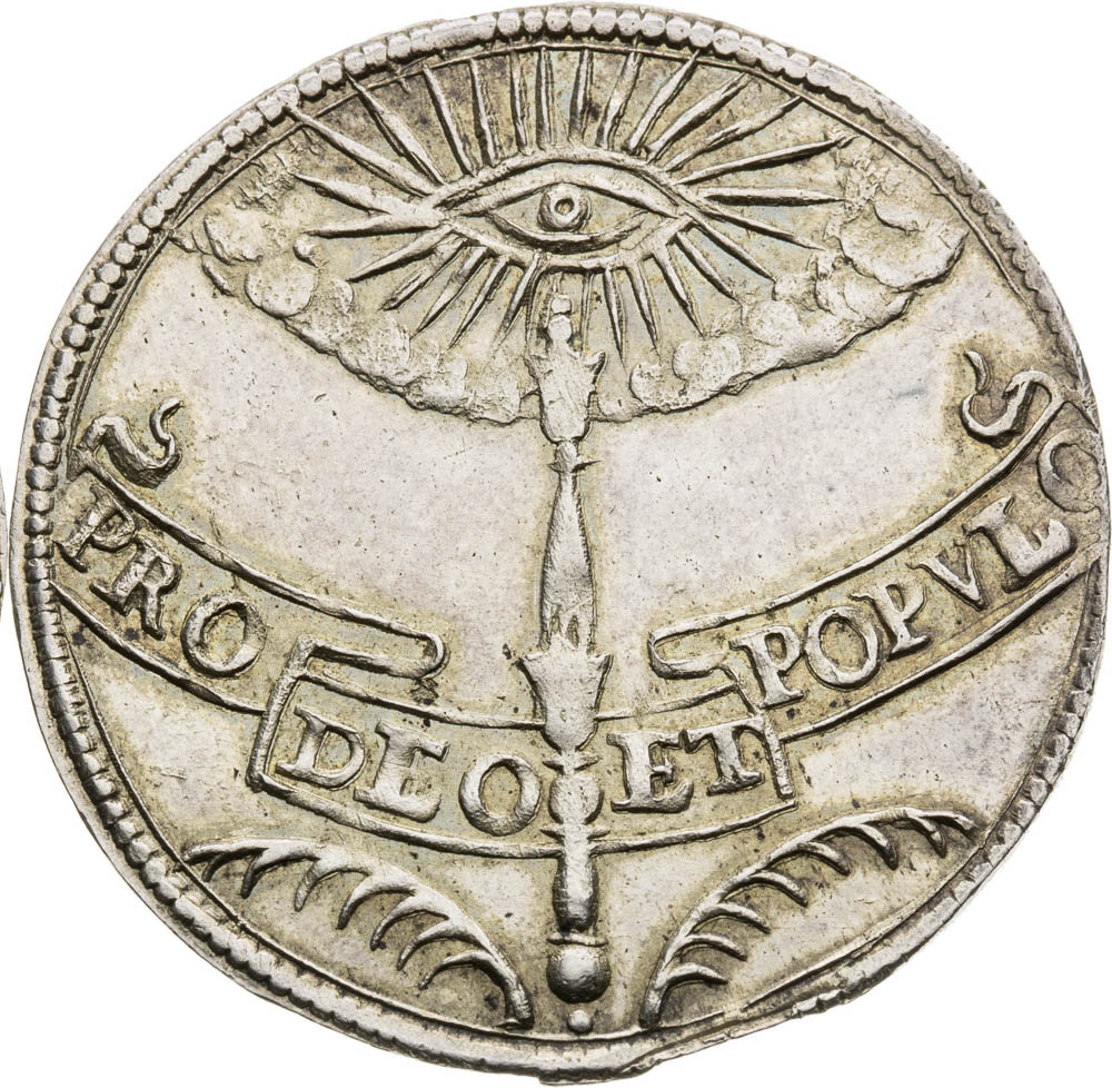 Silver token 1647 - back