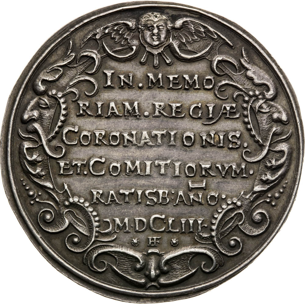 Silver medal 1653 - back