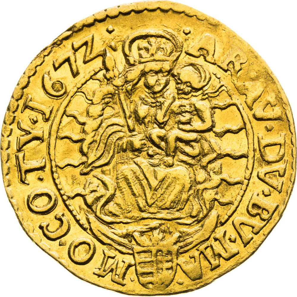 Ducat 1672 - back