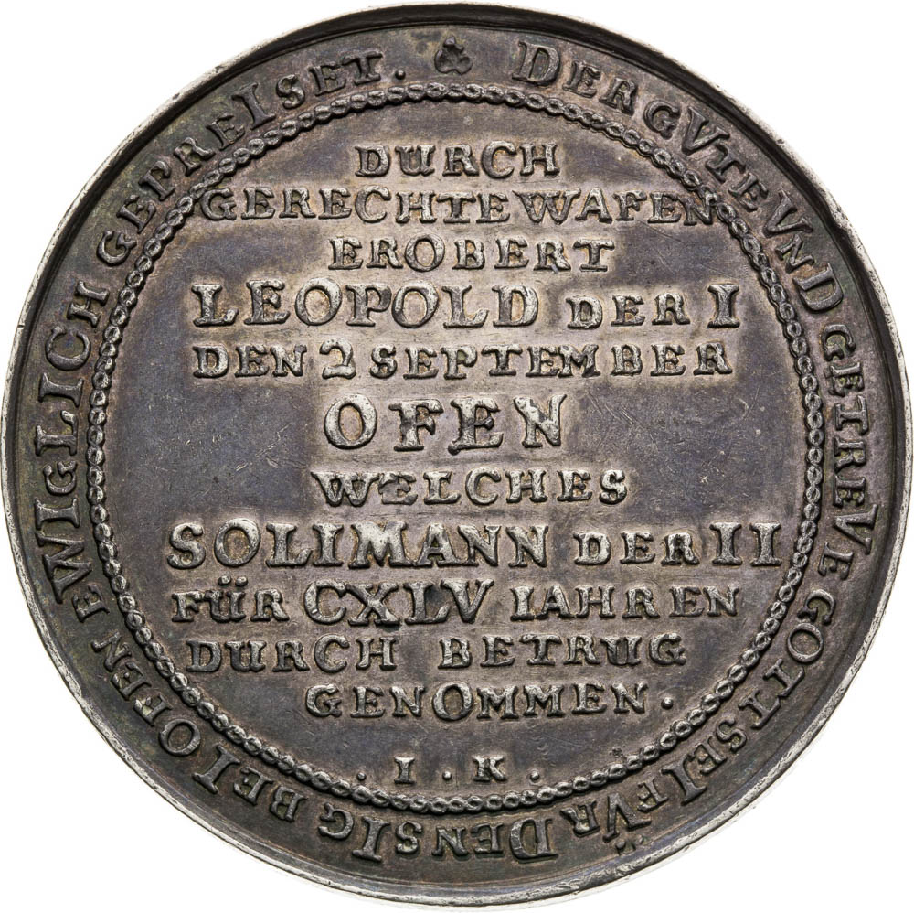 Silver Medal 1686 - back