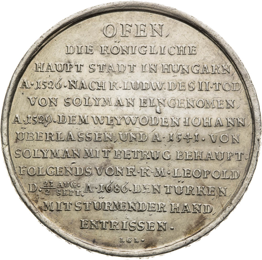 Silver Medal 1686 - front