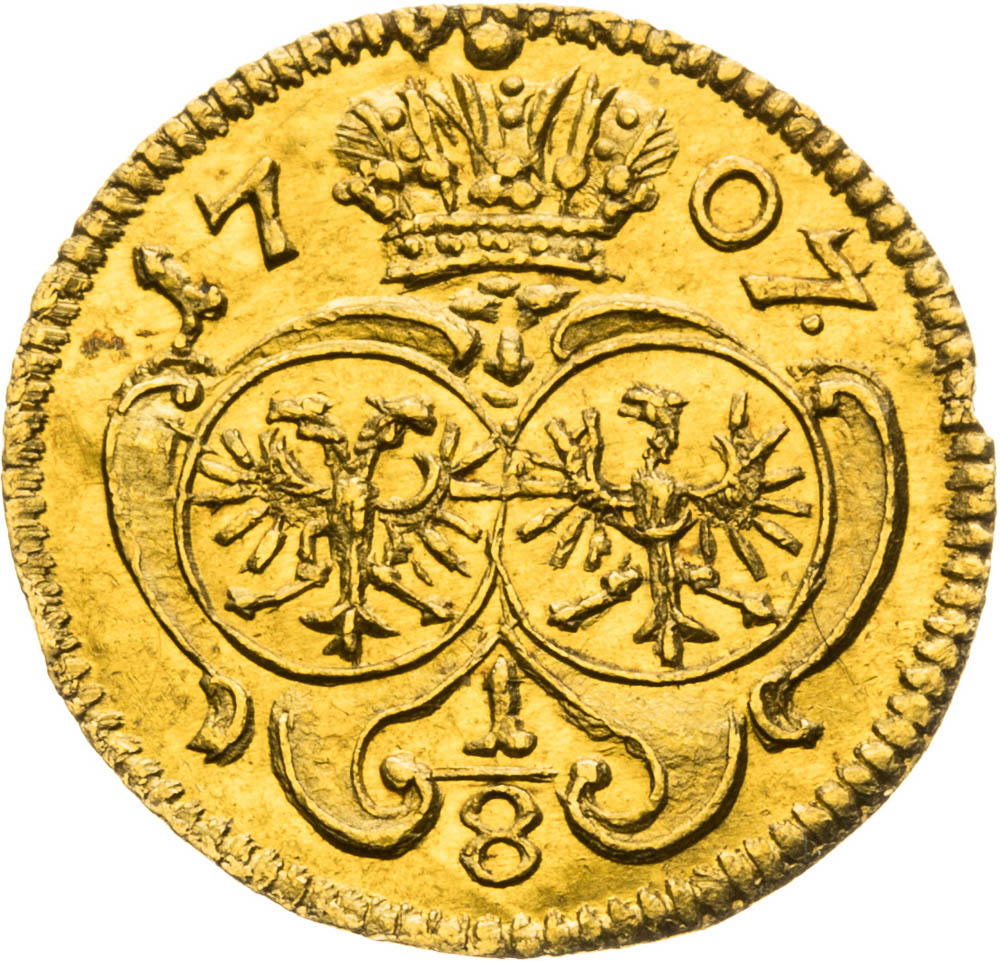 1/8 Ducat 1707 (one-sided) - front