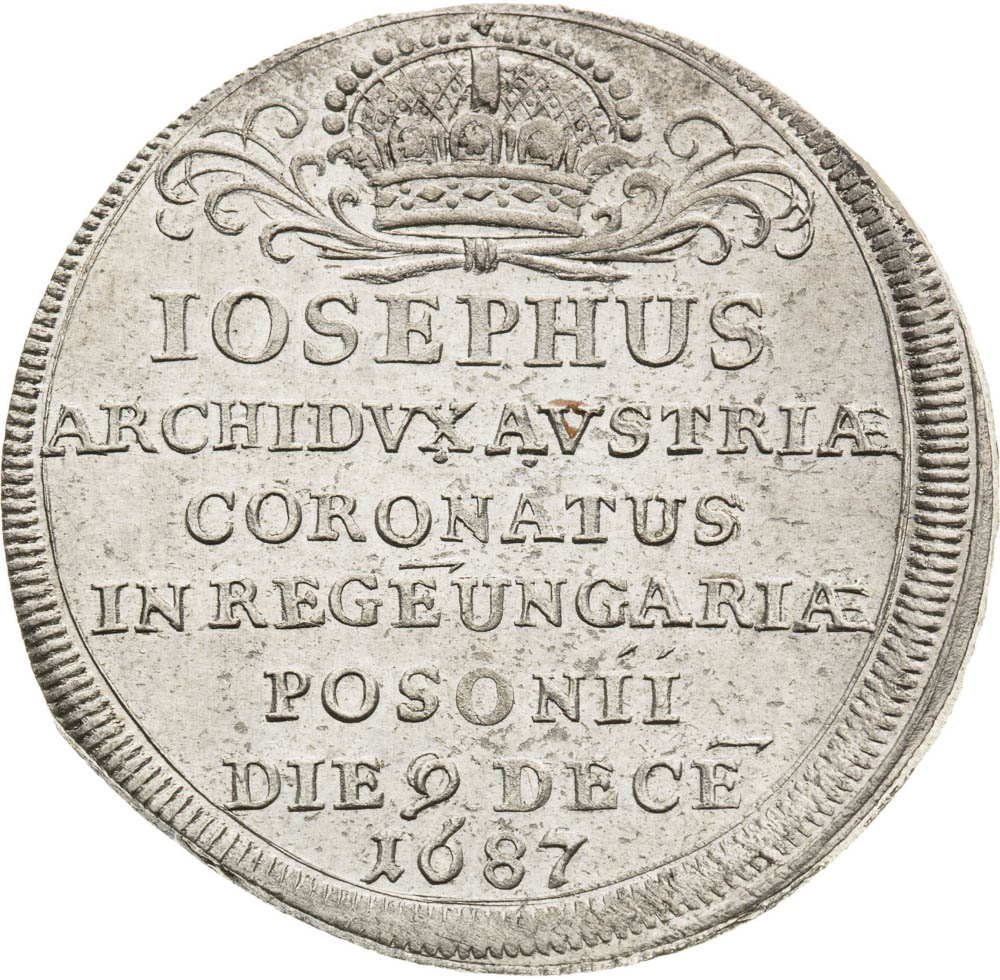 Silver Token 1687 - front