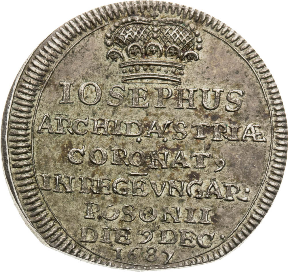 Silver Token 1687 - front
