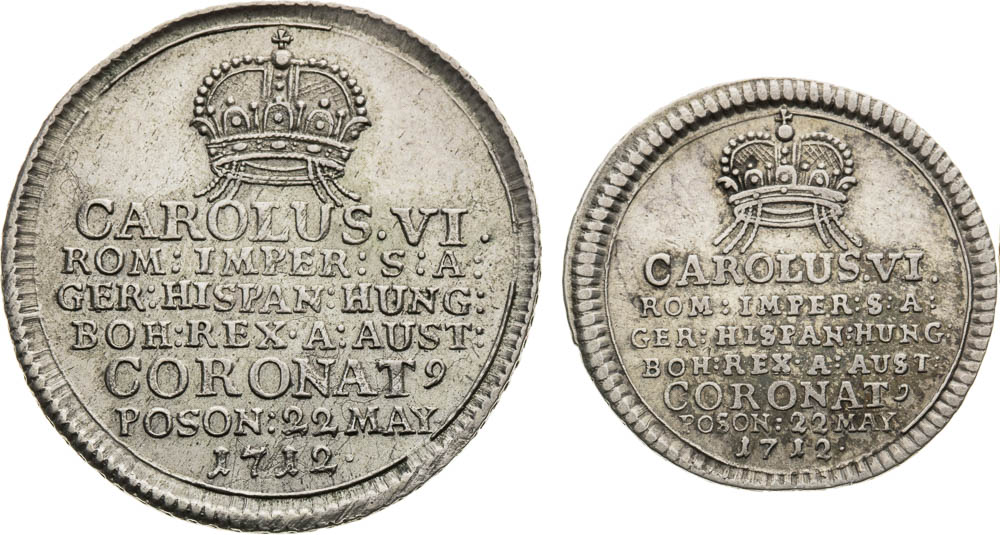 Silver Token 1687 (2 pcs) - front
