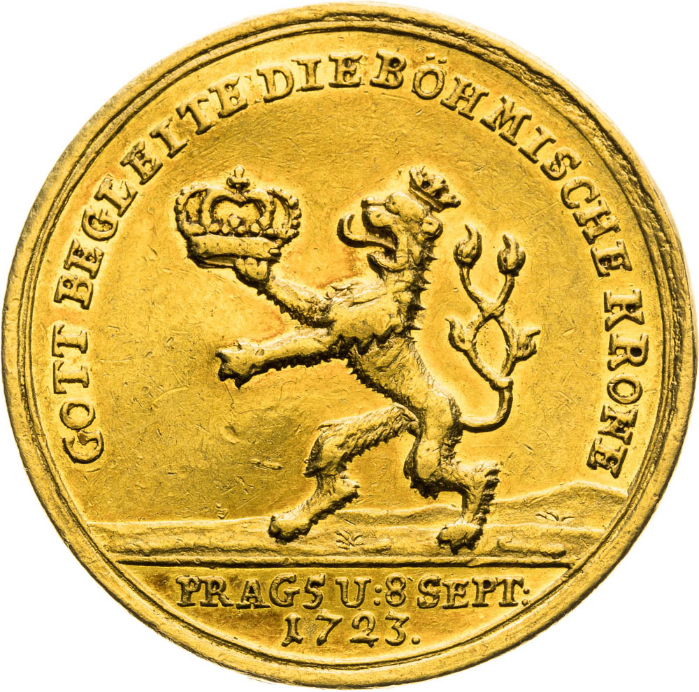Gold Medal 1724 (2 Ducats) - front