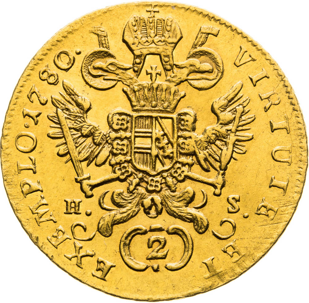 2 Dukát 1780 - reverz