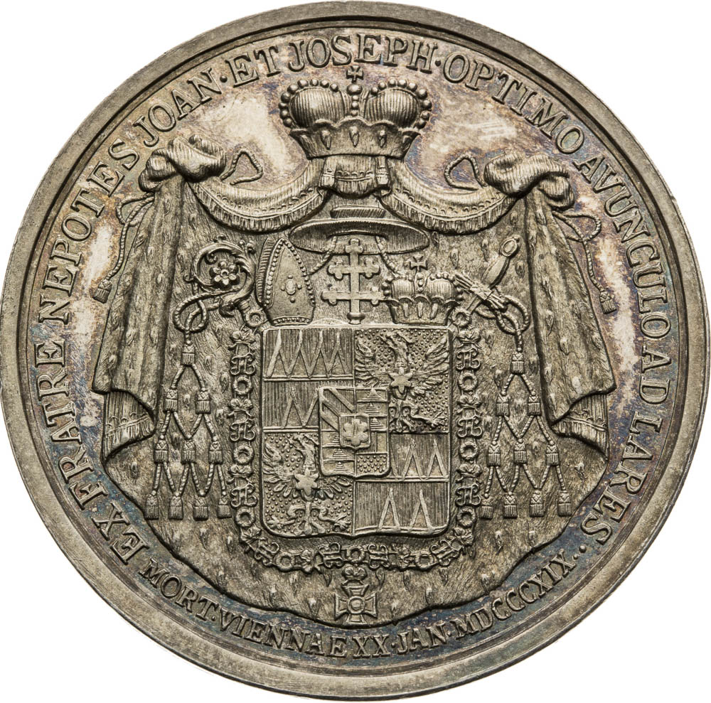 Silver medal 1819 - back