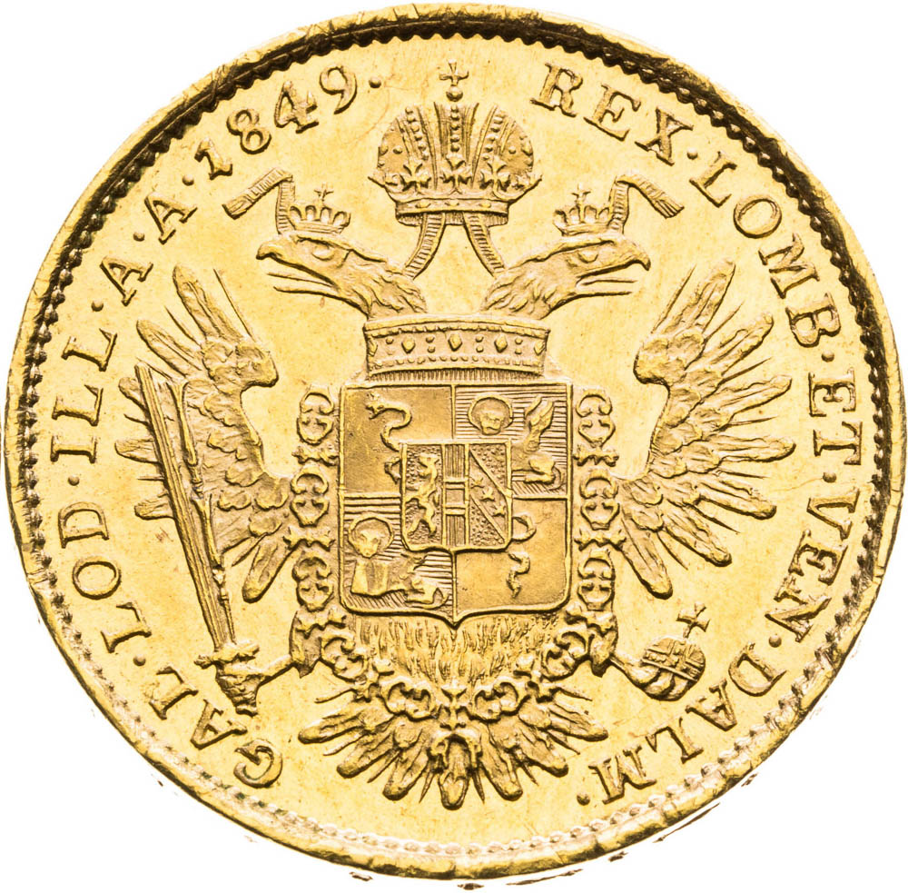 1/2 Souverain d'Or 1849 - back