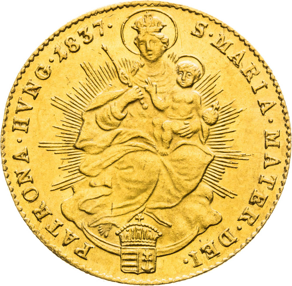 Dukát 1837 - reverz