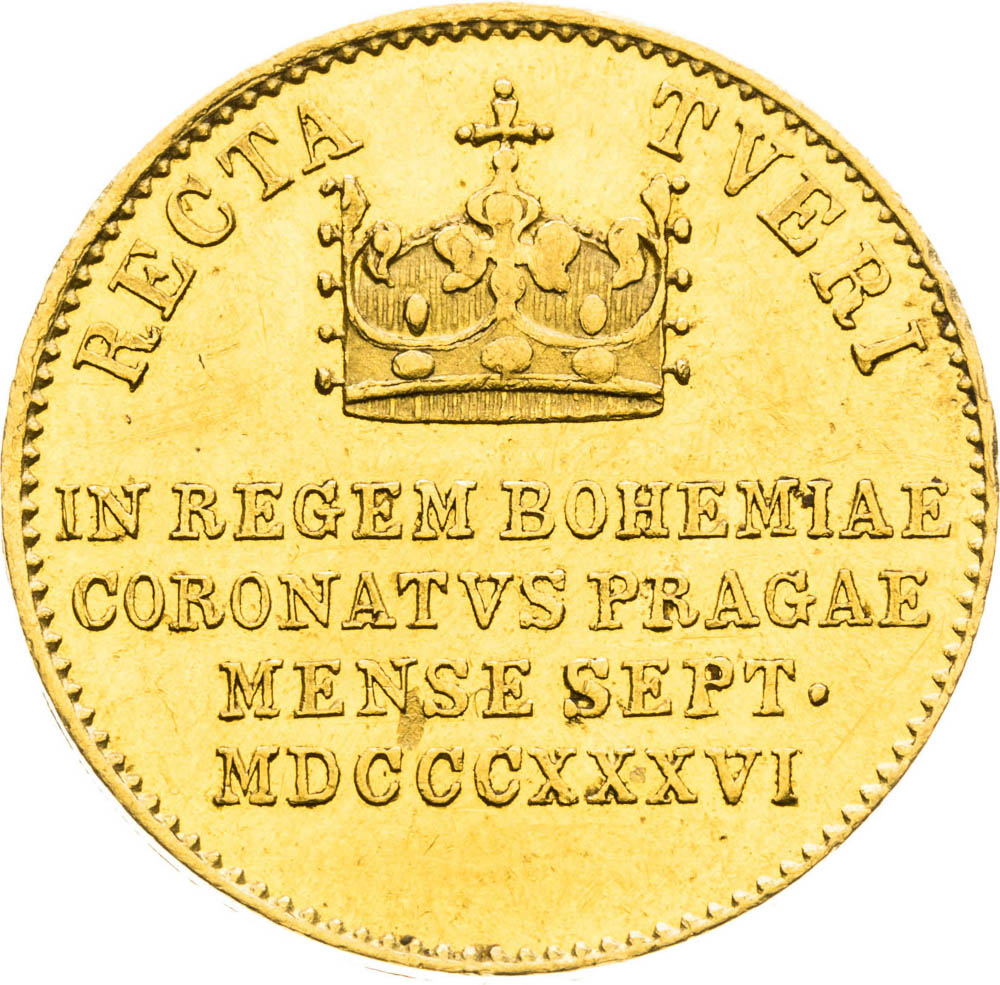 Zlatý žetón 1836 (Dukát) - reverz