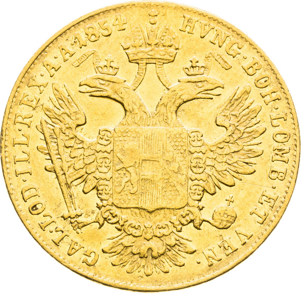 Ducat 1854 - back