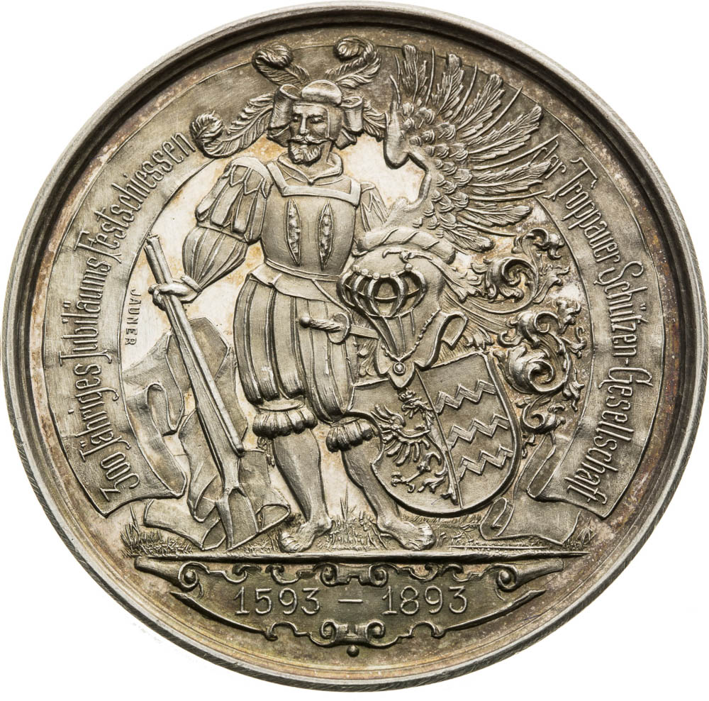 Silver Medal 1893 (2 Gulden) - back