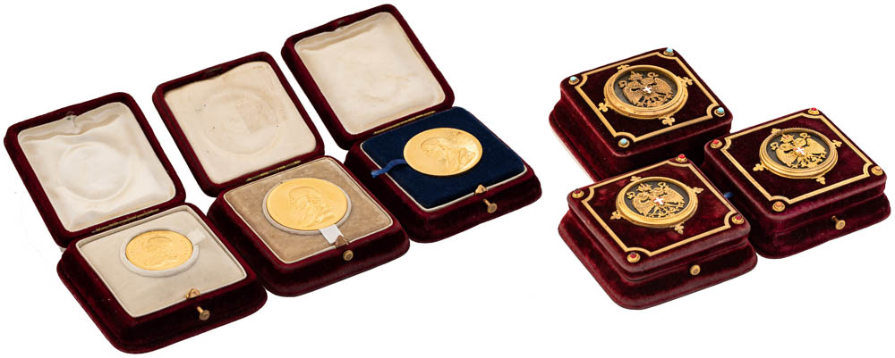 Salvator Medaille for 24, 12 and 6 ducats (after 1843) (3 pcs) - front