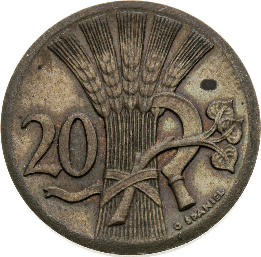 20 Haléř 1921 (skúška) - reverz