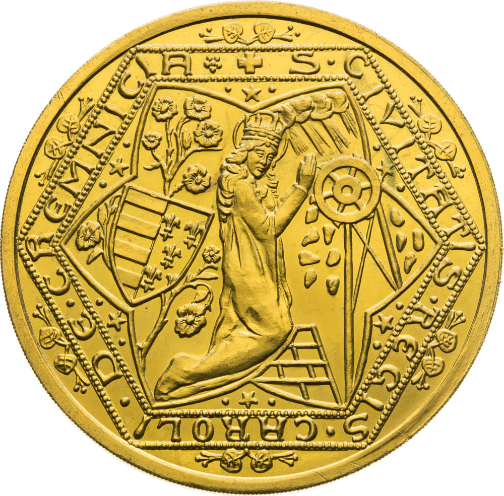 Gold Medal 1934 (10 Ducats) - back