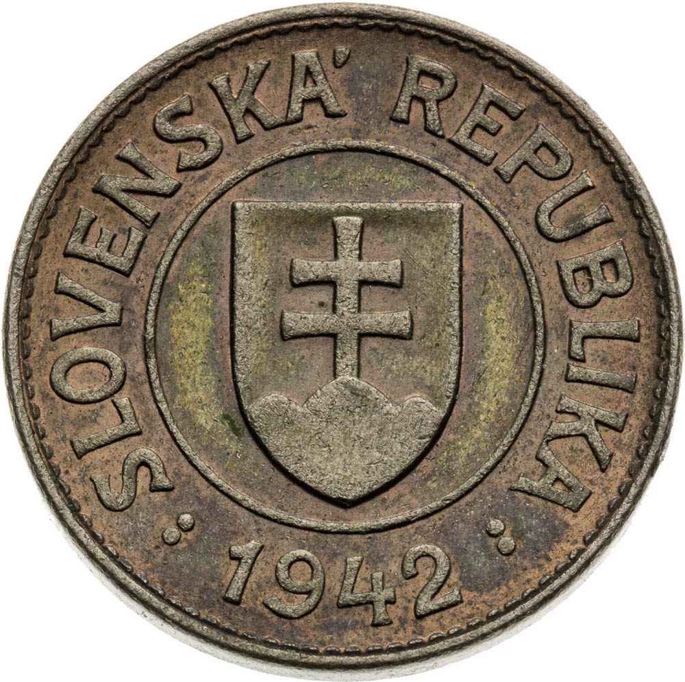 1 Koruna 1942 (Pattern strike) - front