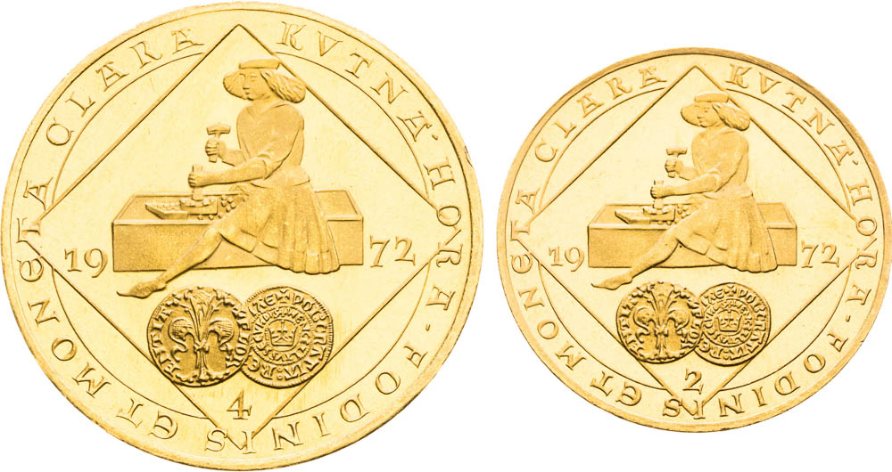 Set of gold Medals 1972 (2 pcs) - front